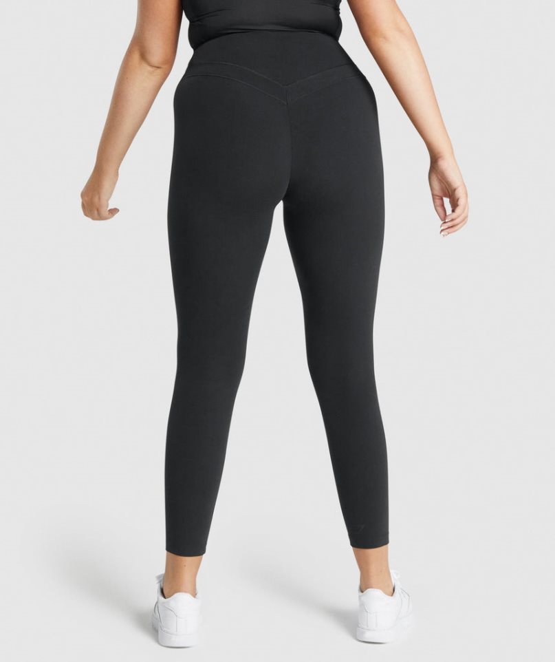 Women's Gymshark Whitney High Rise Leggings Black | NZ 2SWFZL